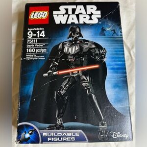 NWT LEGO Star Wars Darth Vader Figure with Red Lightsaber
